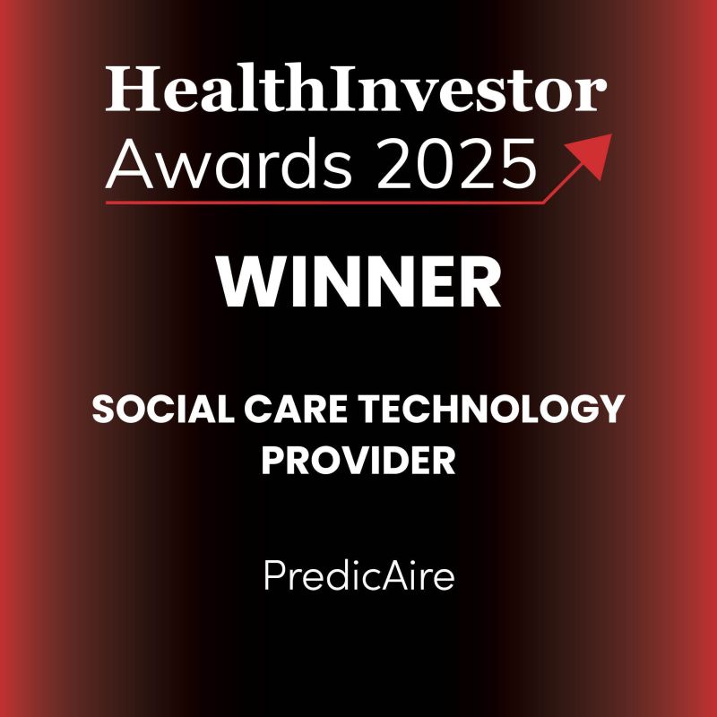 HealthInvestor Awards 2025: PredicAire Recognised for AI Innovation in Care
